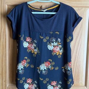 Floral Navy Women's Top